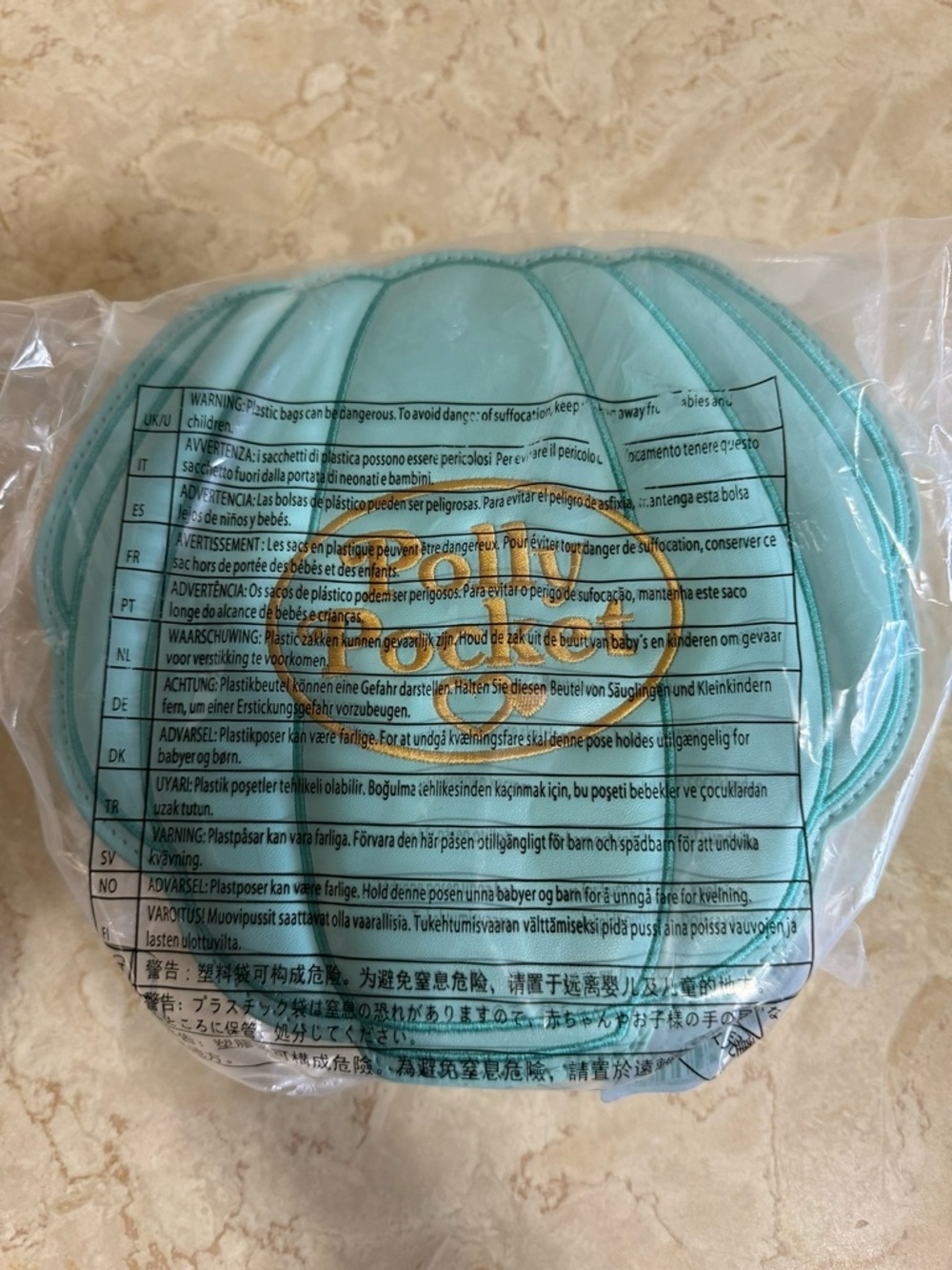 Cakeworthy Polly Pocket Mint Shell Crossbody Bag